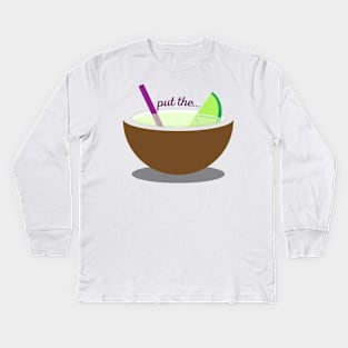 Lime and Coconut Kids Long Sleeve T-Shirt